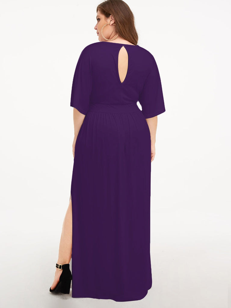 Womens Purple Plus Size Dresses