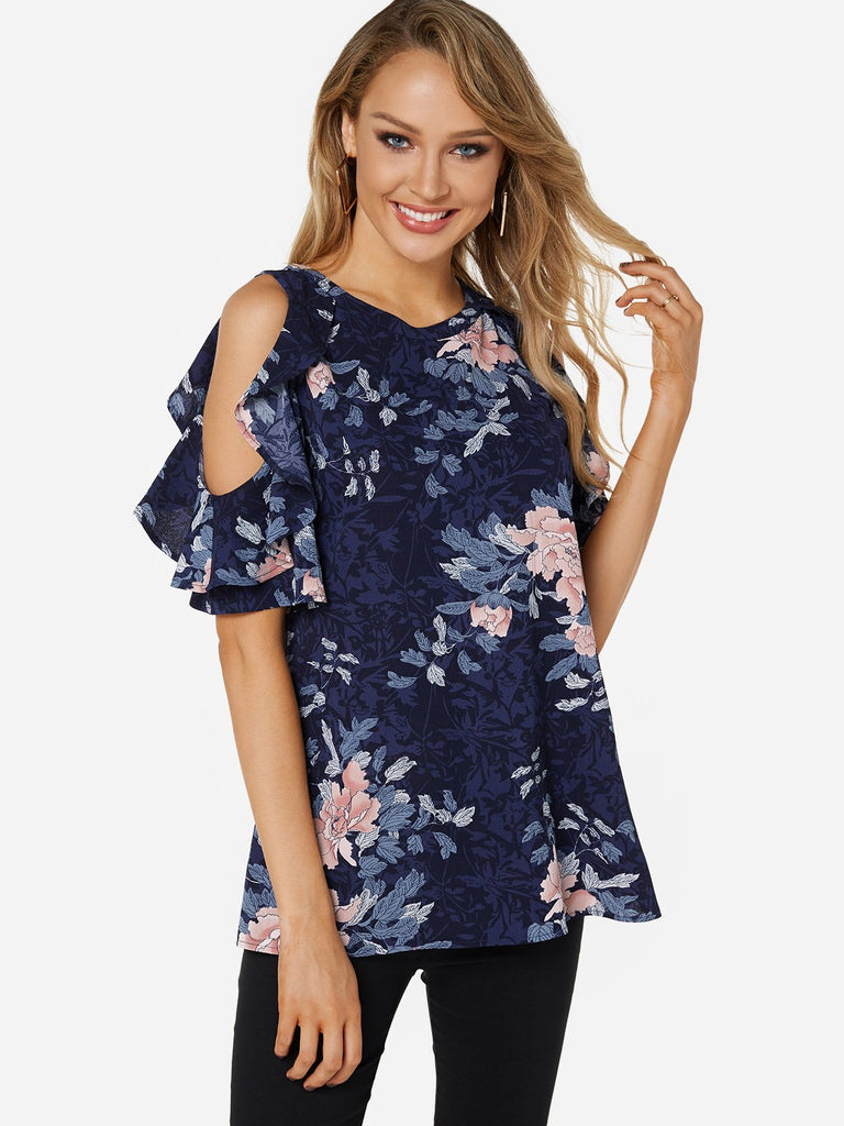 Ladies Navy T-Shirts