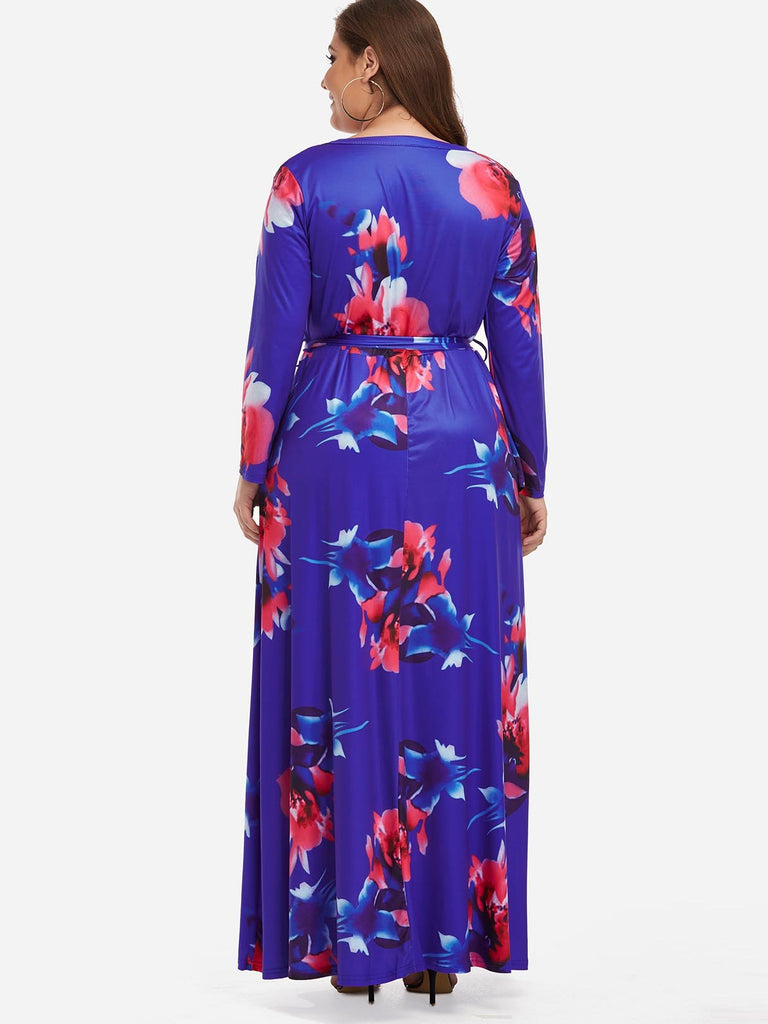 Womens Floral Plus Size Dresses