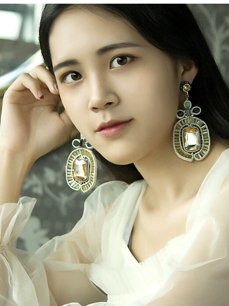 Mustard Statement Earrings