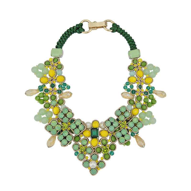 Bead Embroidery Statement Handmade Necklace Jewellery