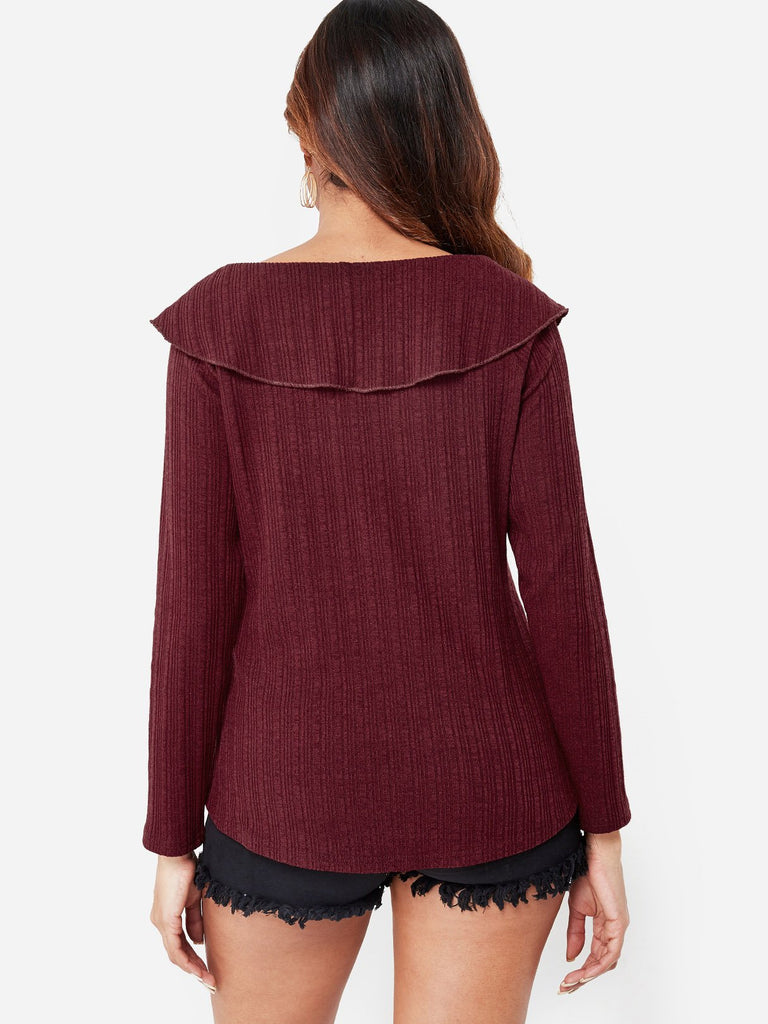Womens Burgundy T-Shirts