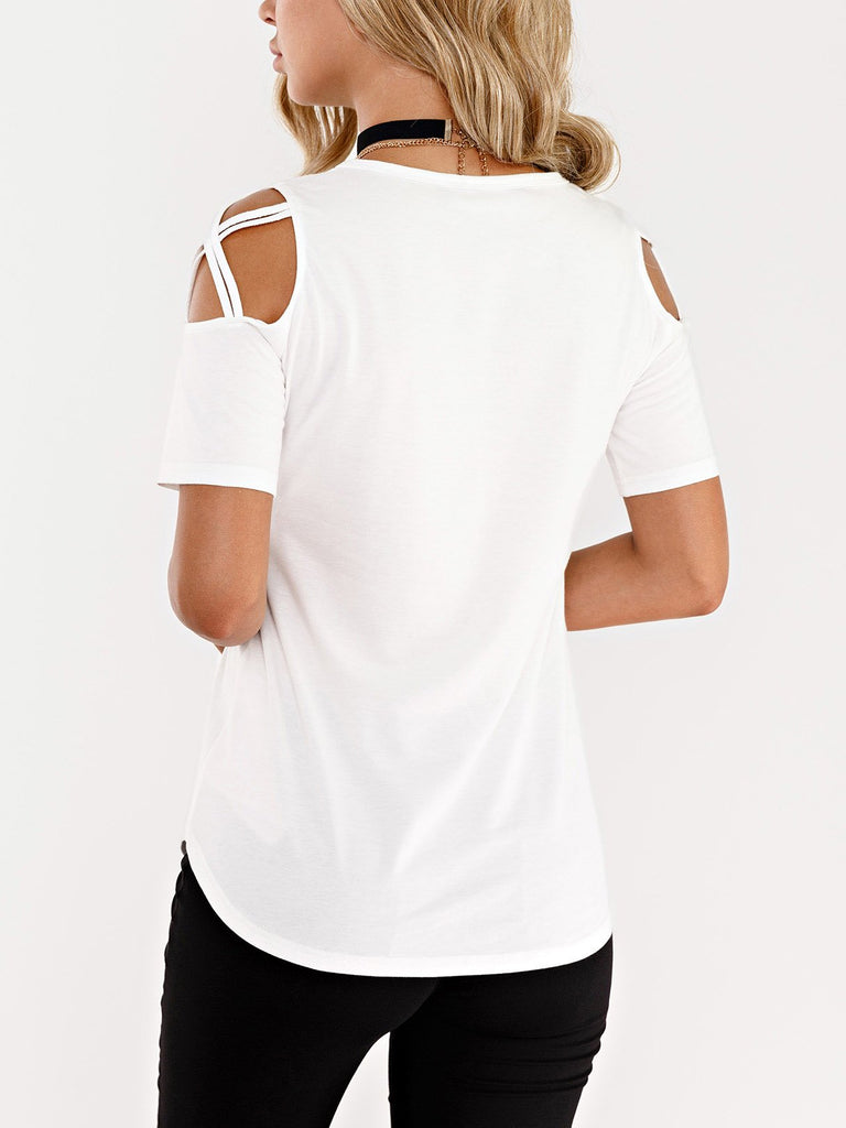 Womens White T-Shirts