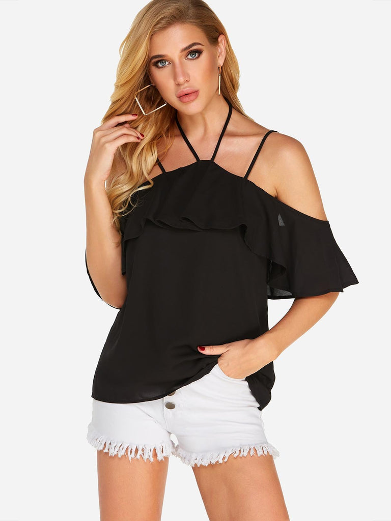 Ladies Short Sleeve Blouses