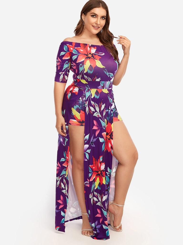 Ladies Off The Shoulder Plus Size Bottoms