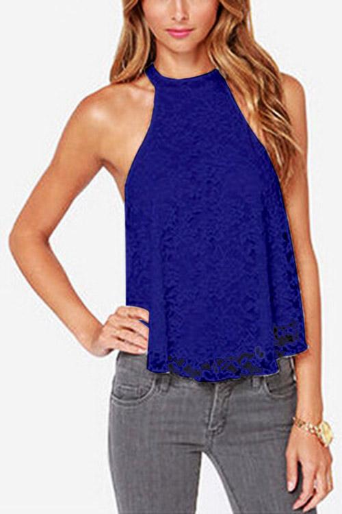 Ladies Dark Blue Camis