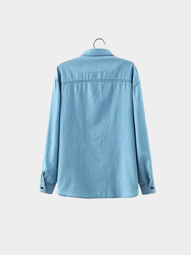 Womens Light Blue Blouses