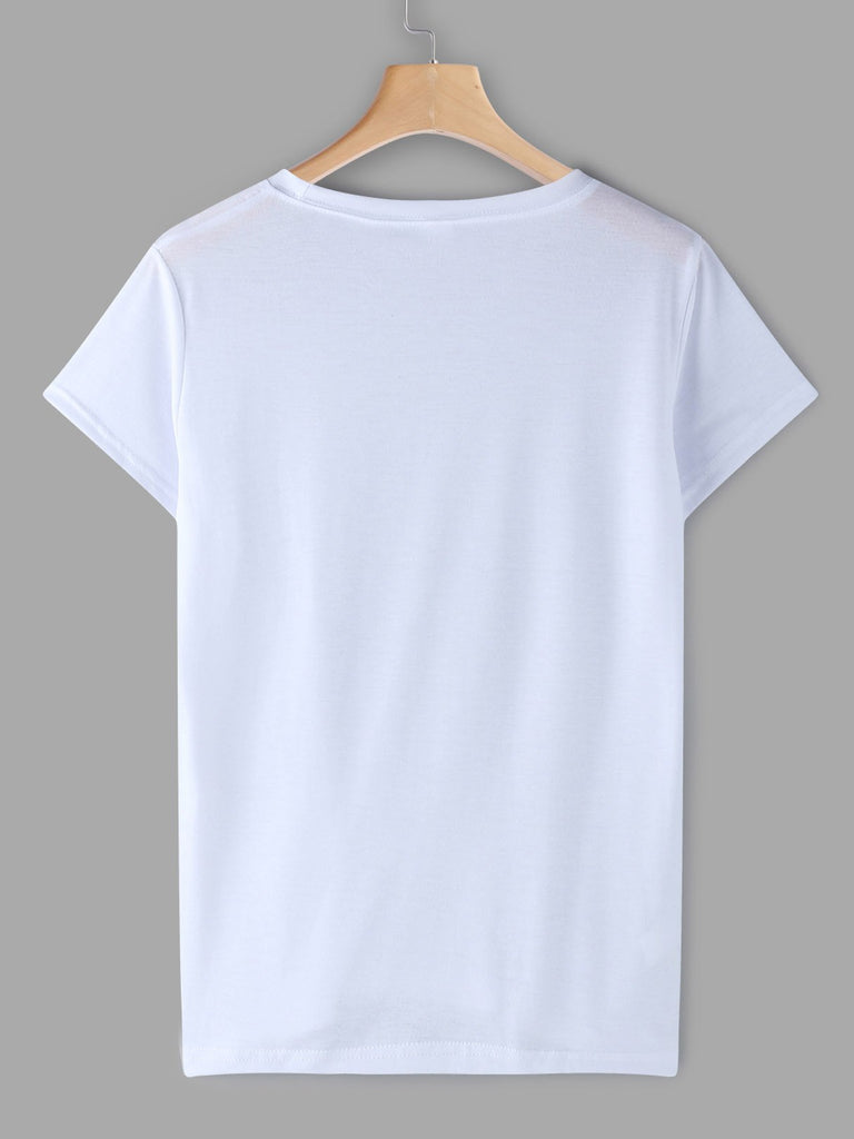 Womens White T-Shirts