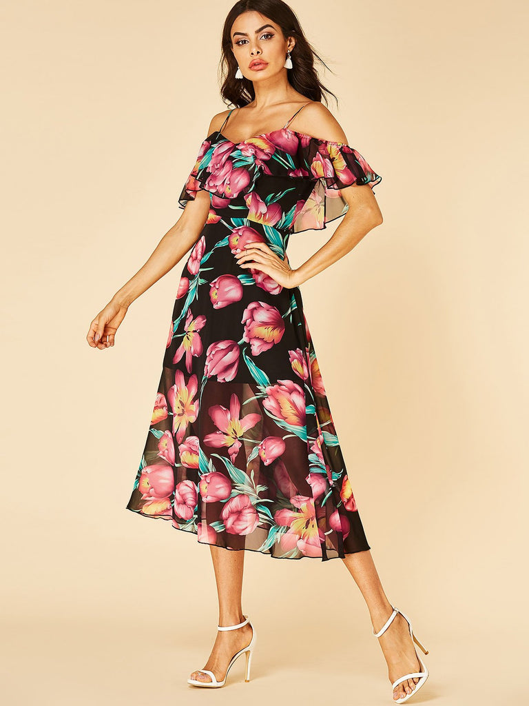 Womens Floral Floral Dresses