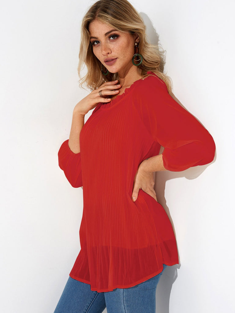 Ladies Red Blouses