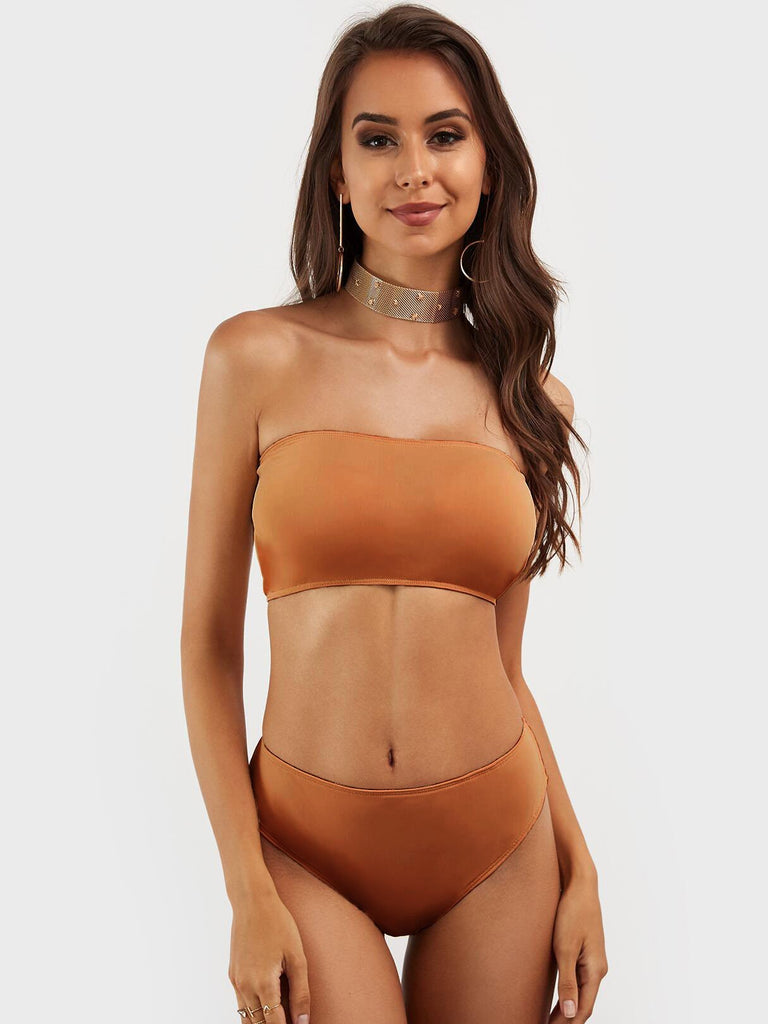 Ladies Orange Bikinis