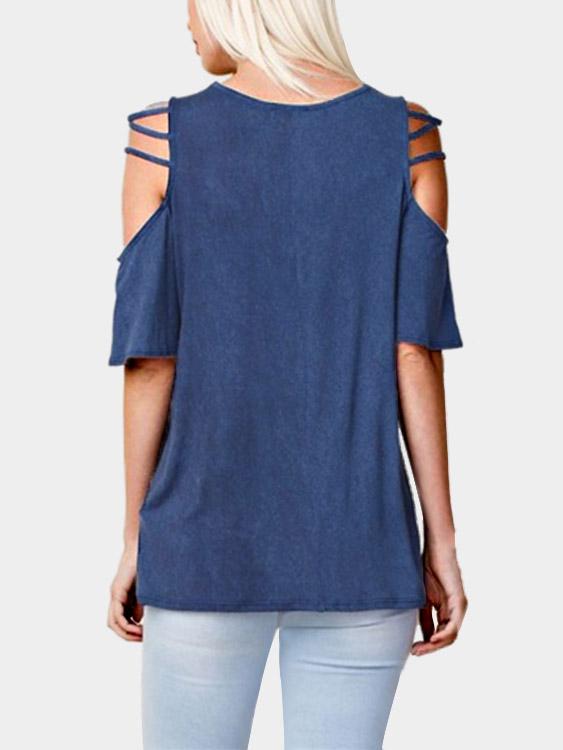 Womens Blue T-Shirts