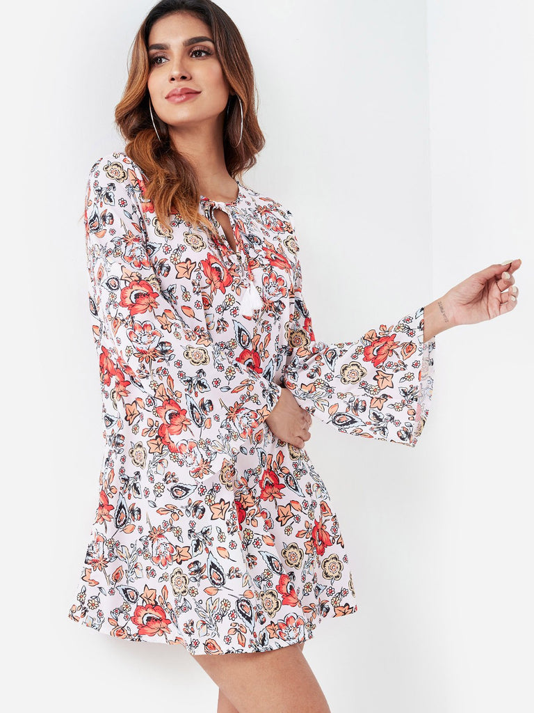 Ladies Long Sleeve Mini Dress