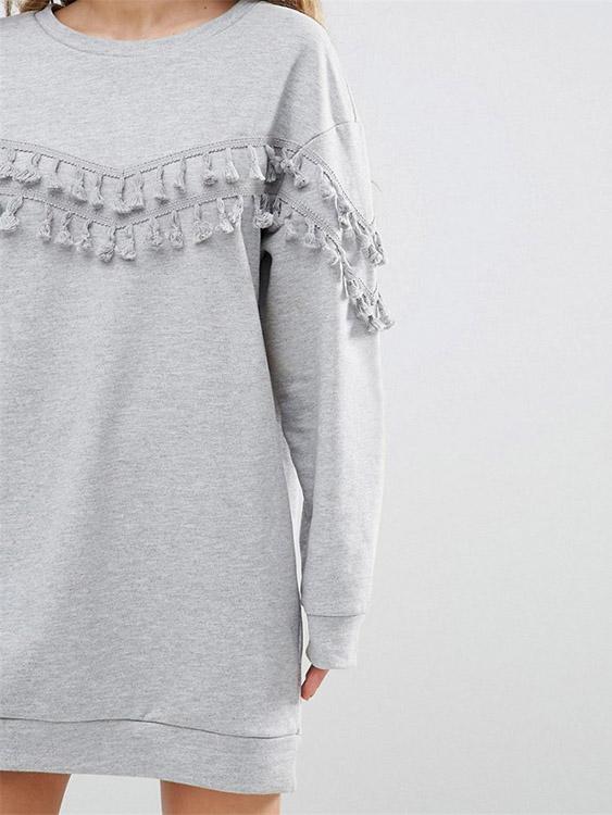 Ladies Long Sleeve Casual Dresses