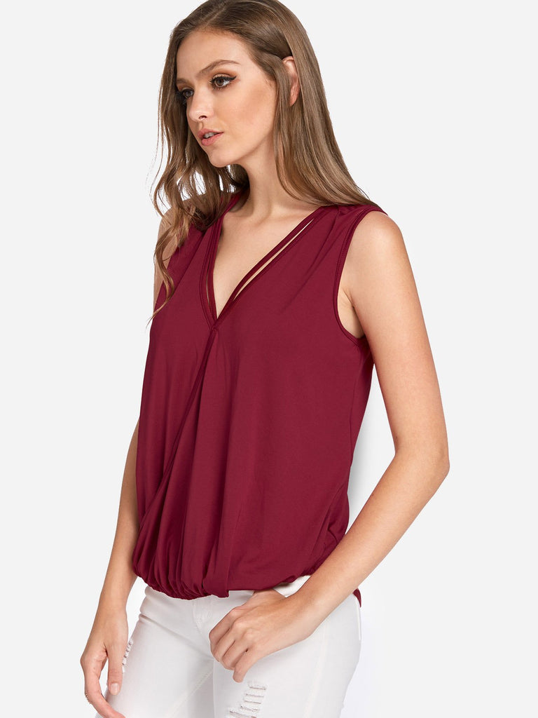 Ladies Burgundy Camis