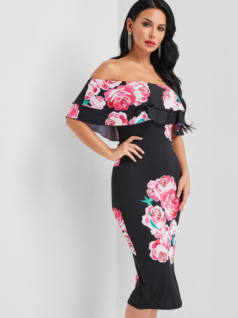 Womens Floral Print Dresses