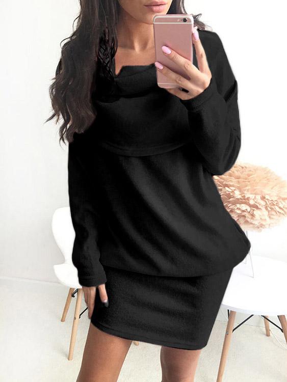 Ladies Long Sleeve Casual Dresses