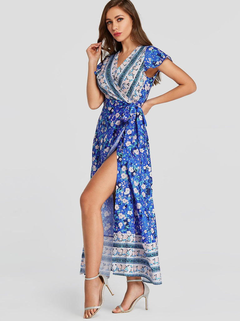 Womens Blue Maxi Dresses