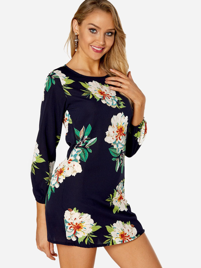 Ladies White Floral Dresses
