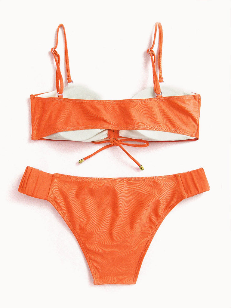 Womens Orange Bikinis
