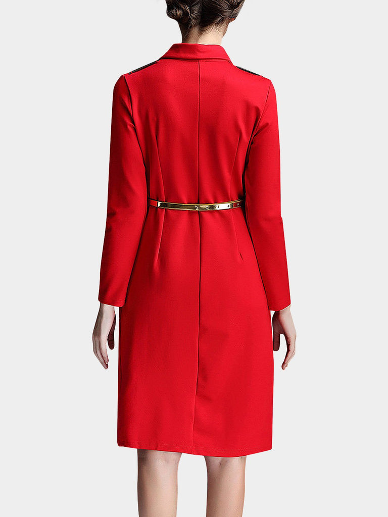 Womens Red Shirt Dresses