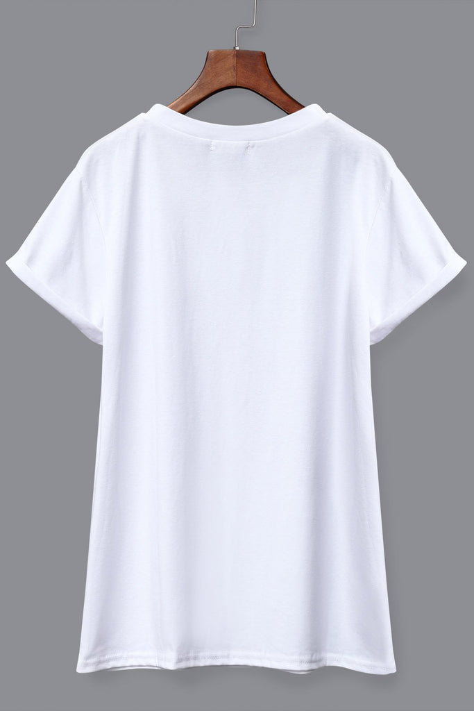 Womens White T-Shirts