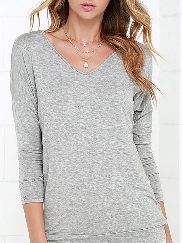 Womens Grey T-Shirts