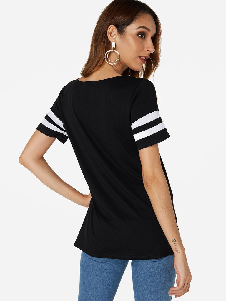 Womens Black T-Shirts