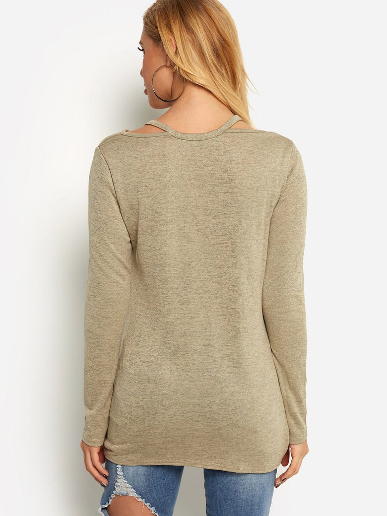 Womens Taupe T-Shirts