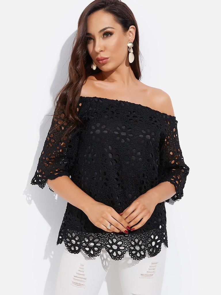 Ladies 3/4 Sleeve Blouses