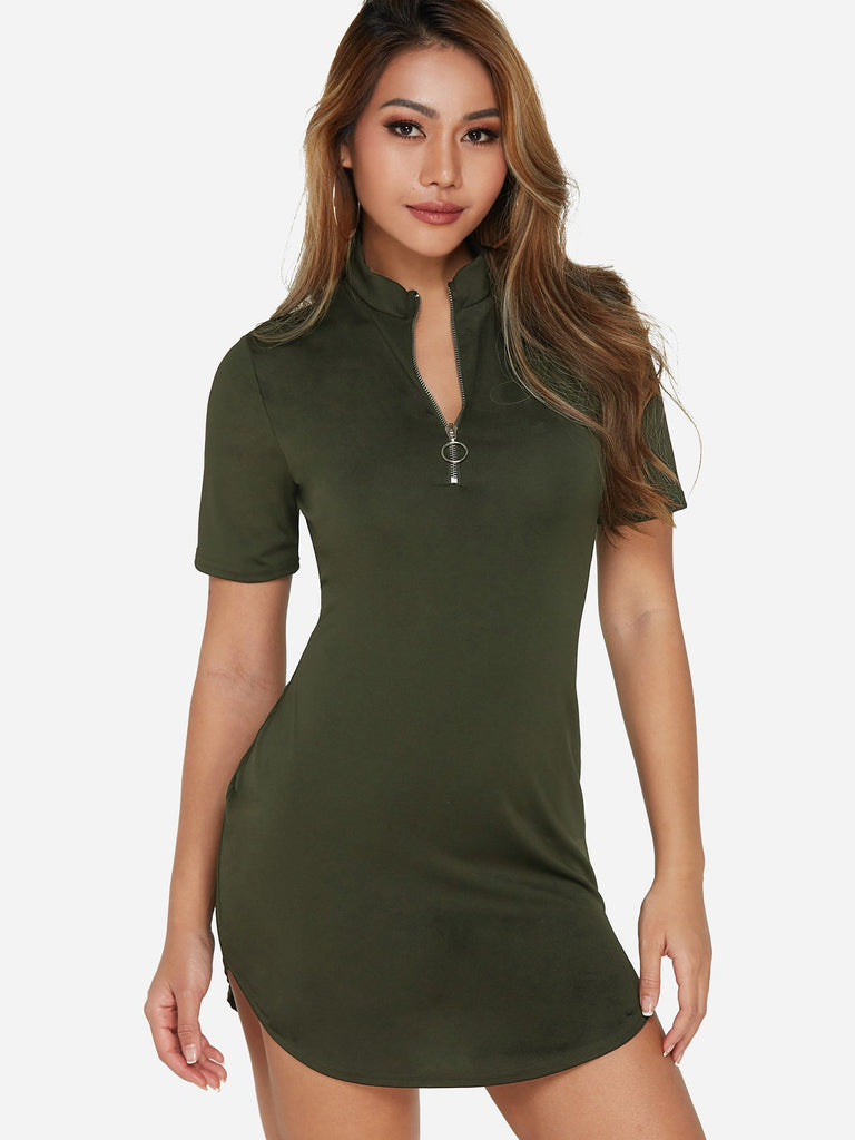 Ladies Short Sleeve Mini Dress