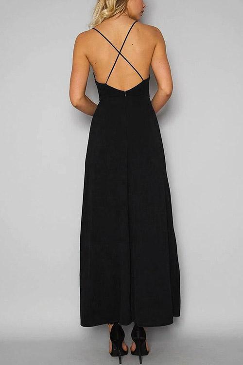Womens Black Maxi Dresses
