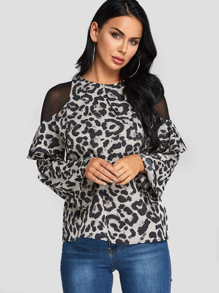 Ladies Leopard Blouses