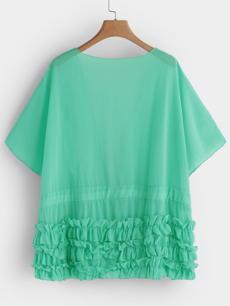 Womens Green Cover-Ups