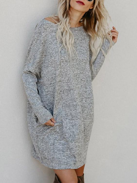 Ladies Grey Mini Dresses
