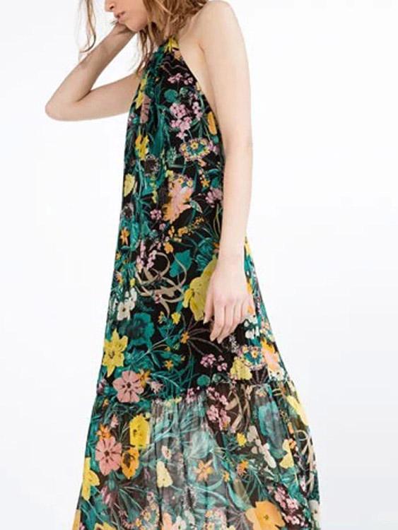 Ladies Floral Maxi Dresses