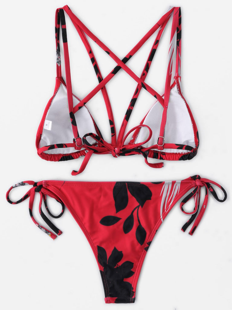 Womens Red Bikinis