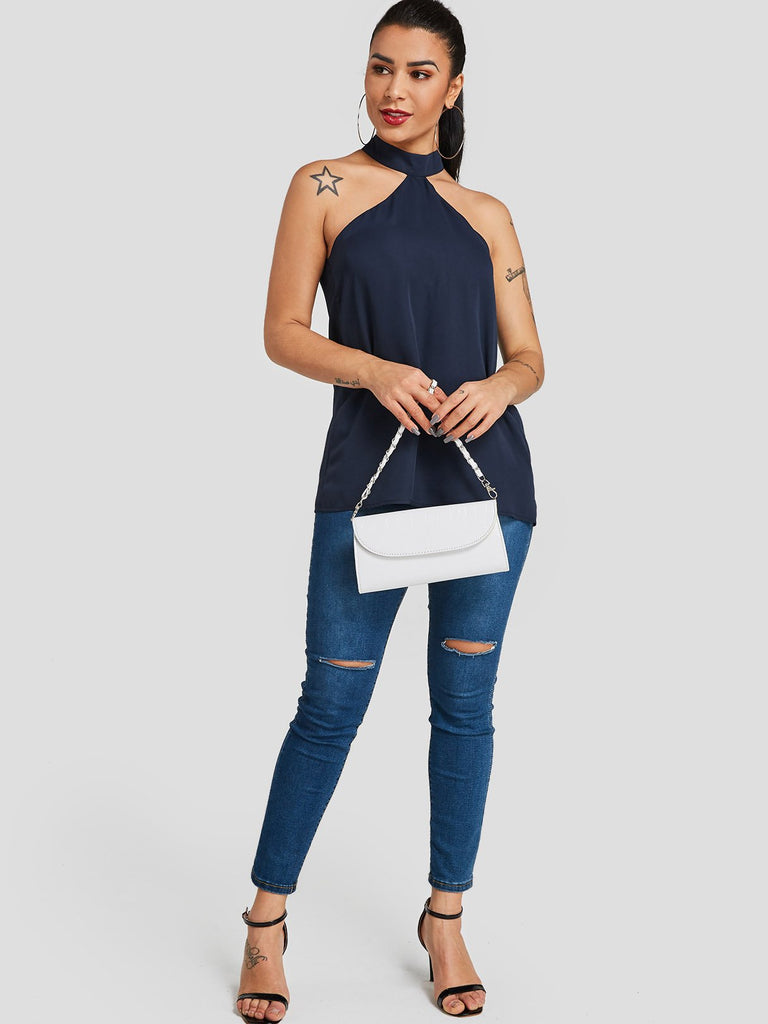 Womens Navy Camis