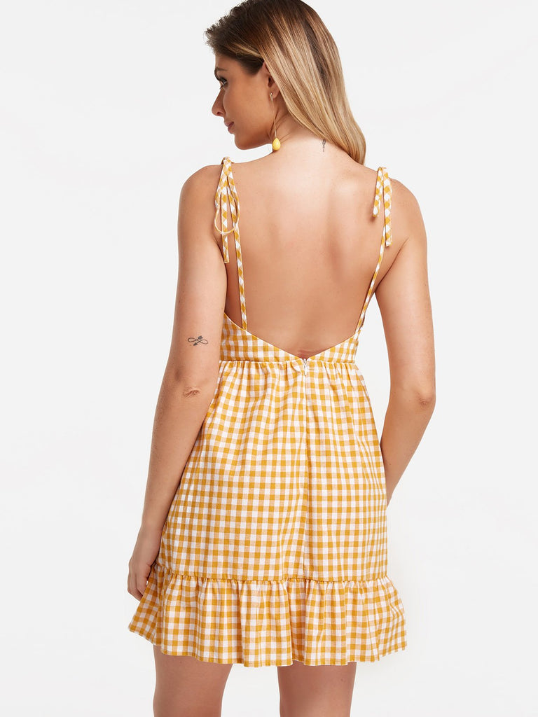 Womens Yellow Sexy Dresses