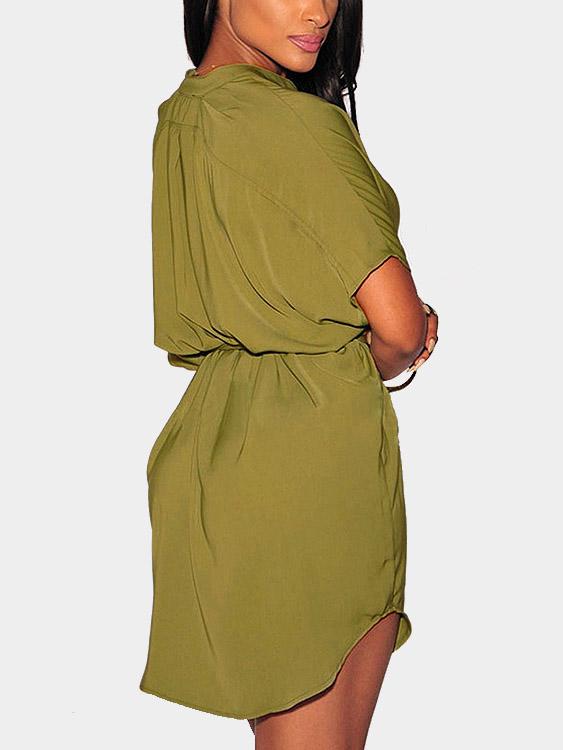 Womens Dark Green Mini Dresses
