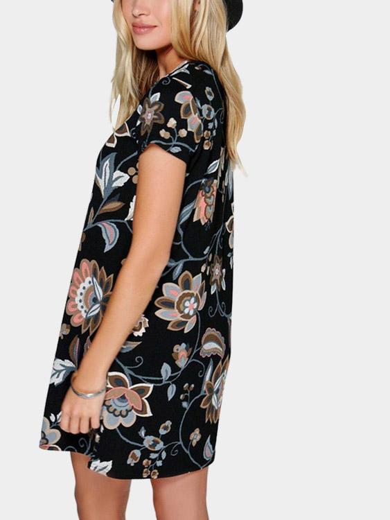 Womens Multi Floral Dresses