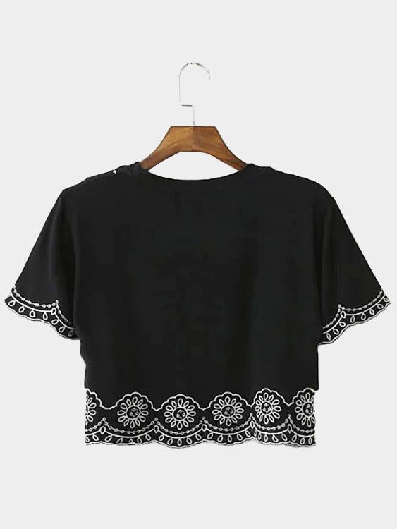 Womens Black T-Shirts