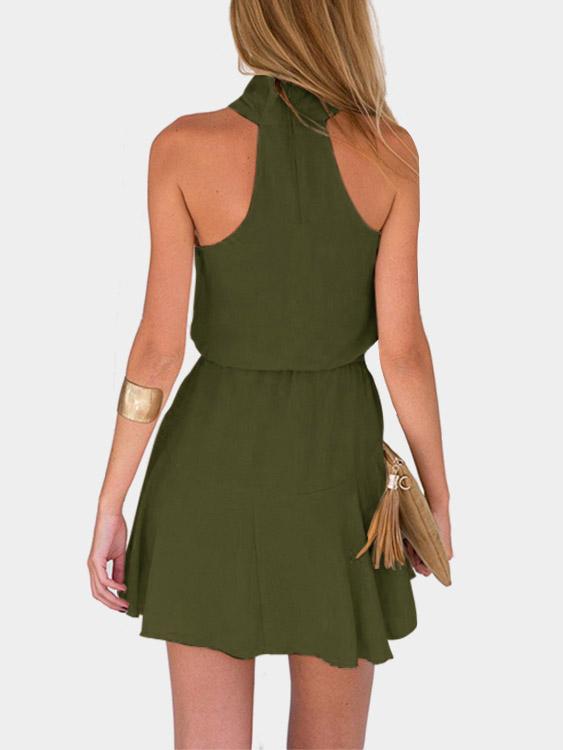 Ladies Green Mini Dresses