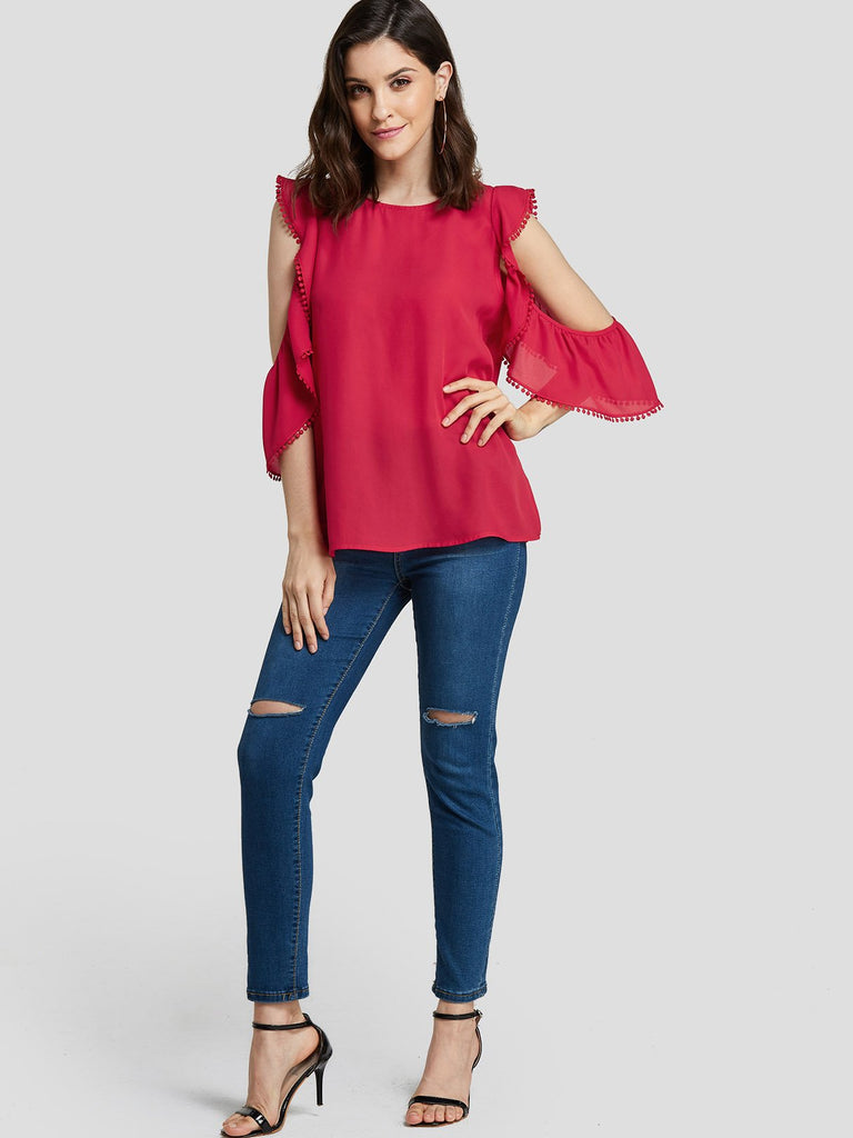 Womens Red Blouses