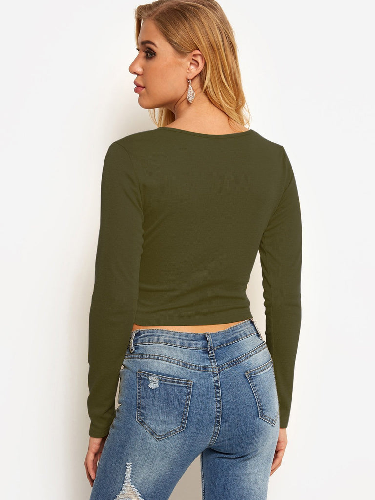Womens Army Green T-Shirts