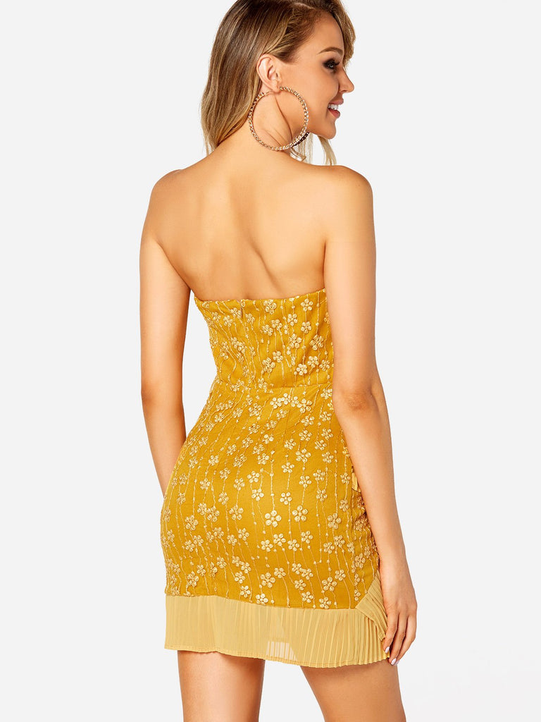 Womens Yellow Sexy Dresses