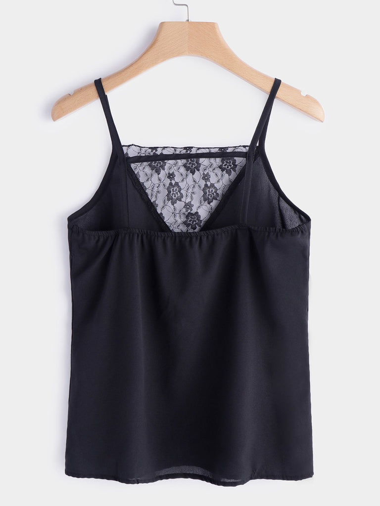 Womens Black Camis