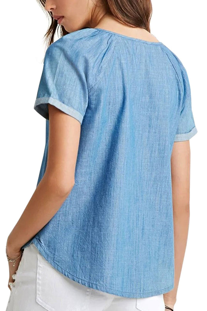 Womens Blue T-Shirts