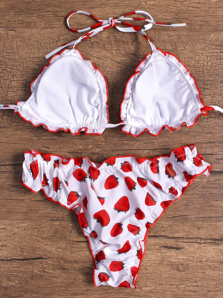 Womens Red Bikinis