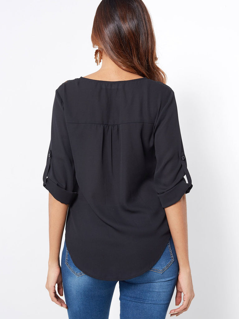 Womens Black Blouses